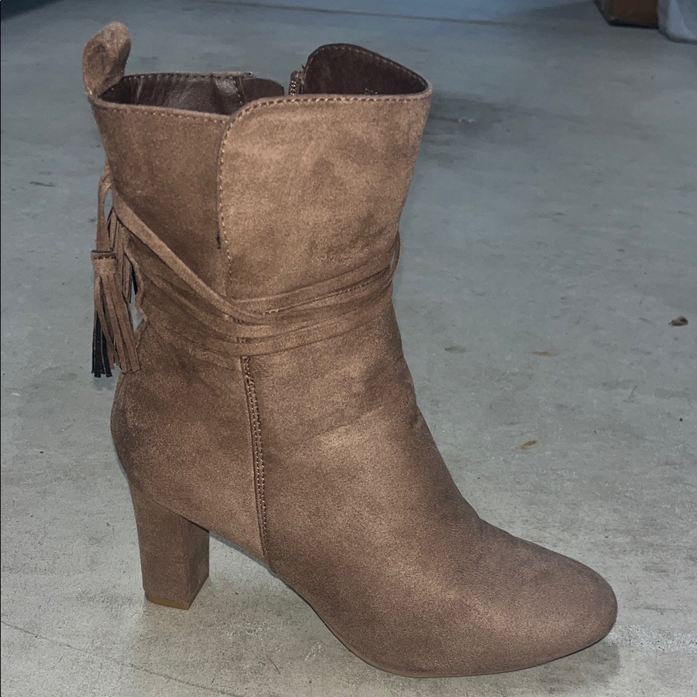 Brown Suede Ankle Boots